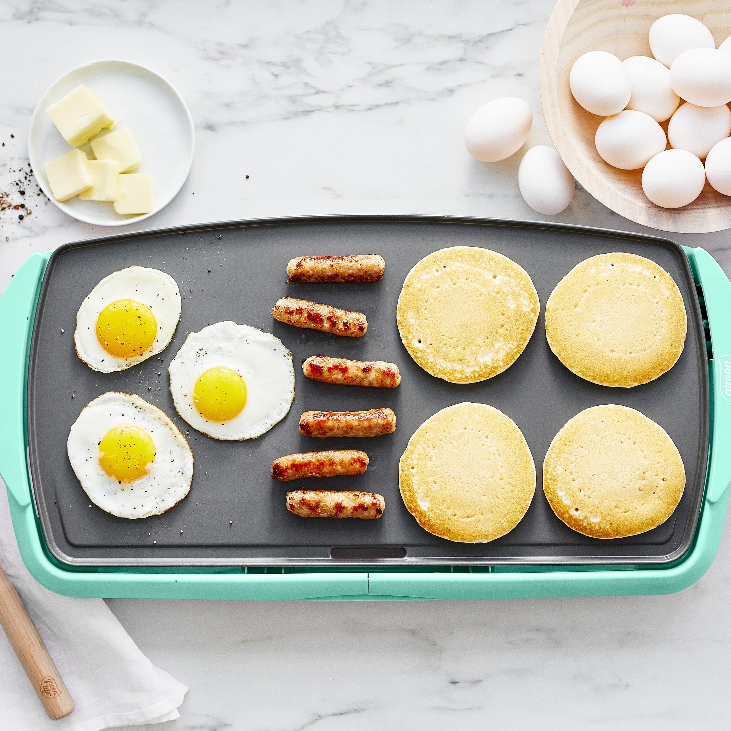 GreenLife Healthy Griddle XL | Turquoise