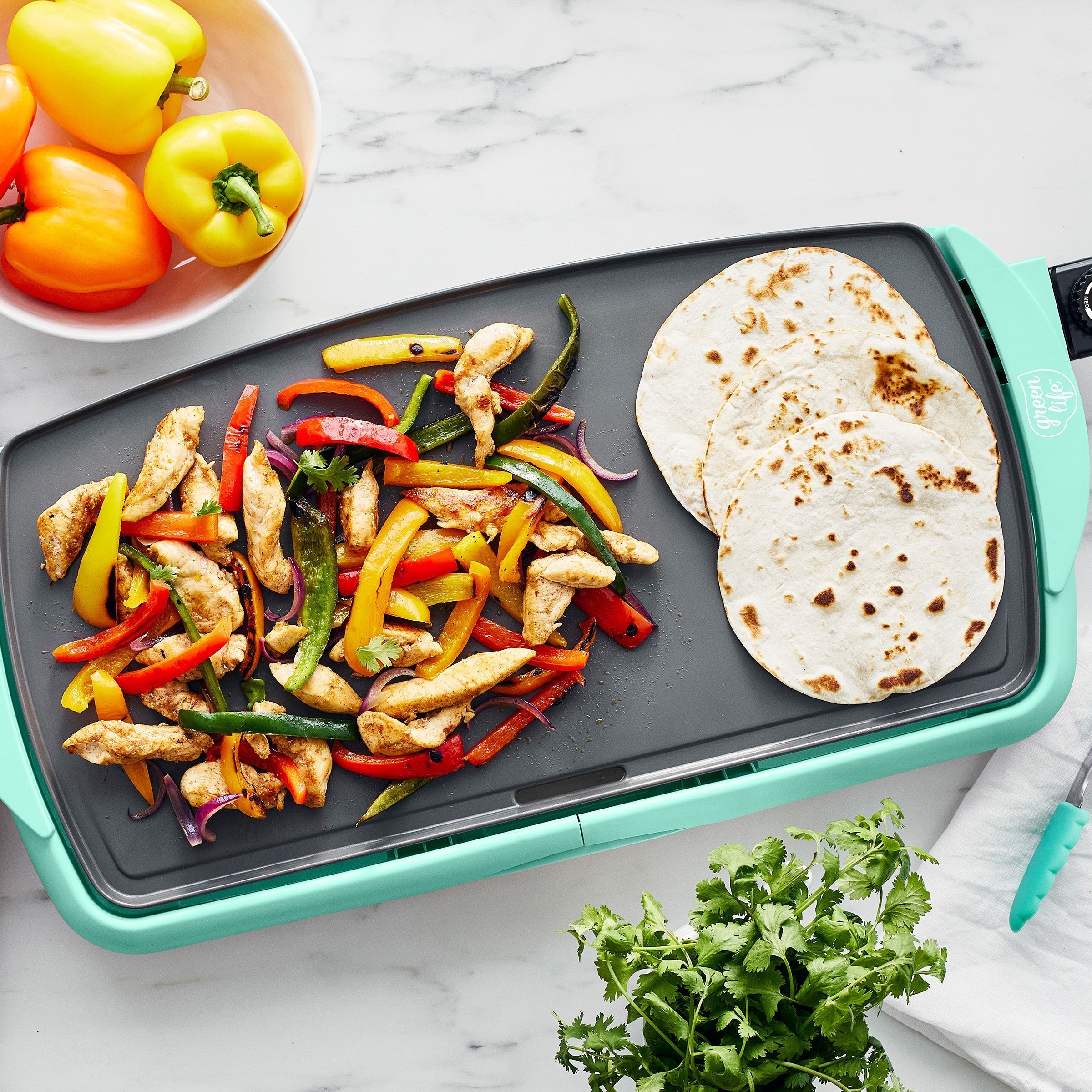 GreenLife Healthy Griddle XL | Turquoise