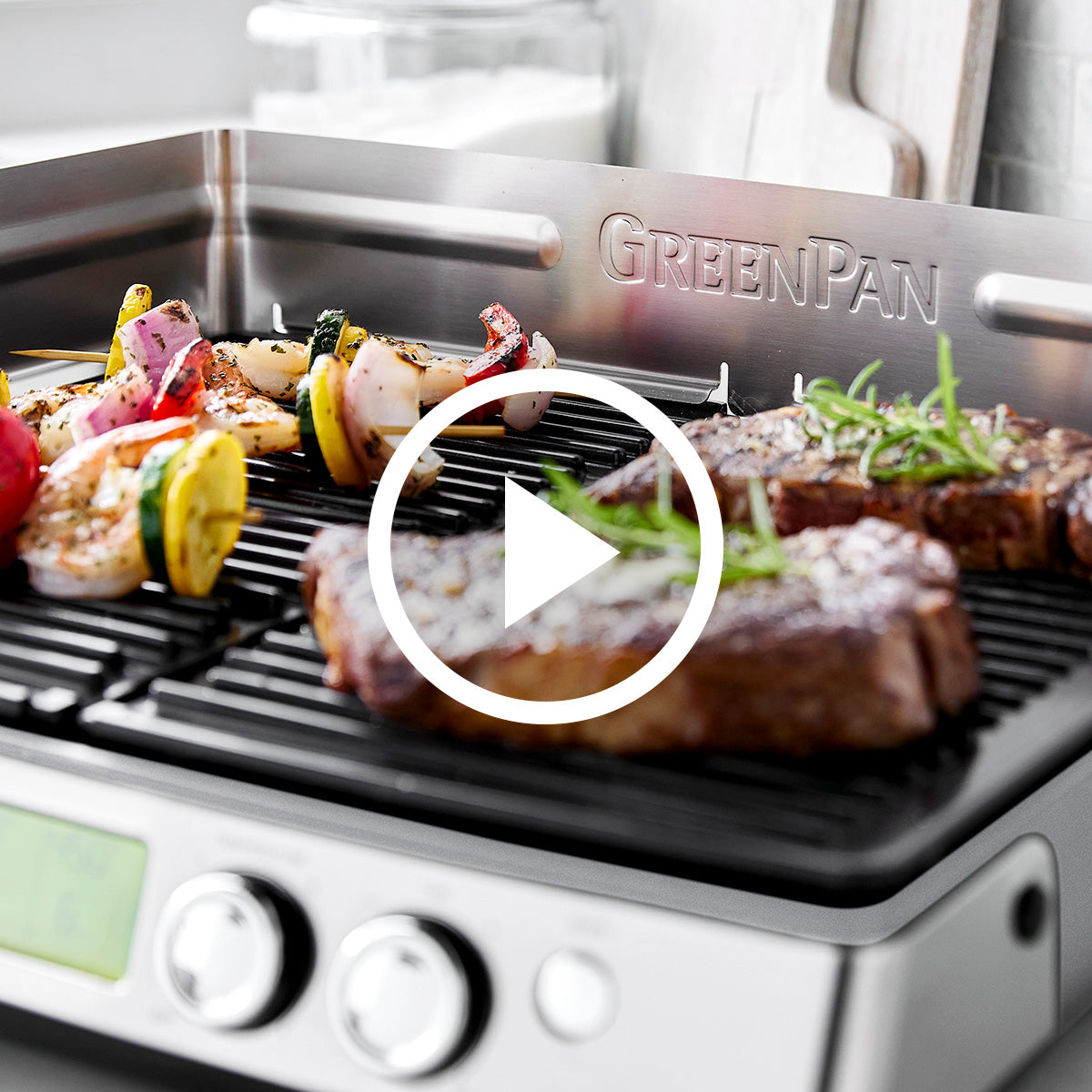 Elite XL Smoke-Less Grill & Griddle | Premiere Stainless Steel
