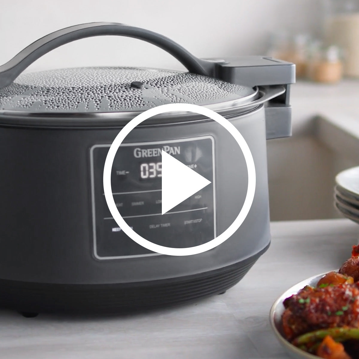 8-Quart Locking Lid Slow Cooker | Graphite