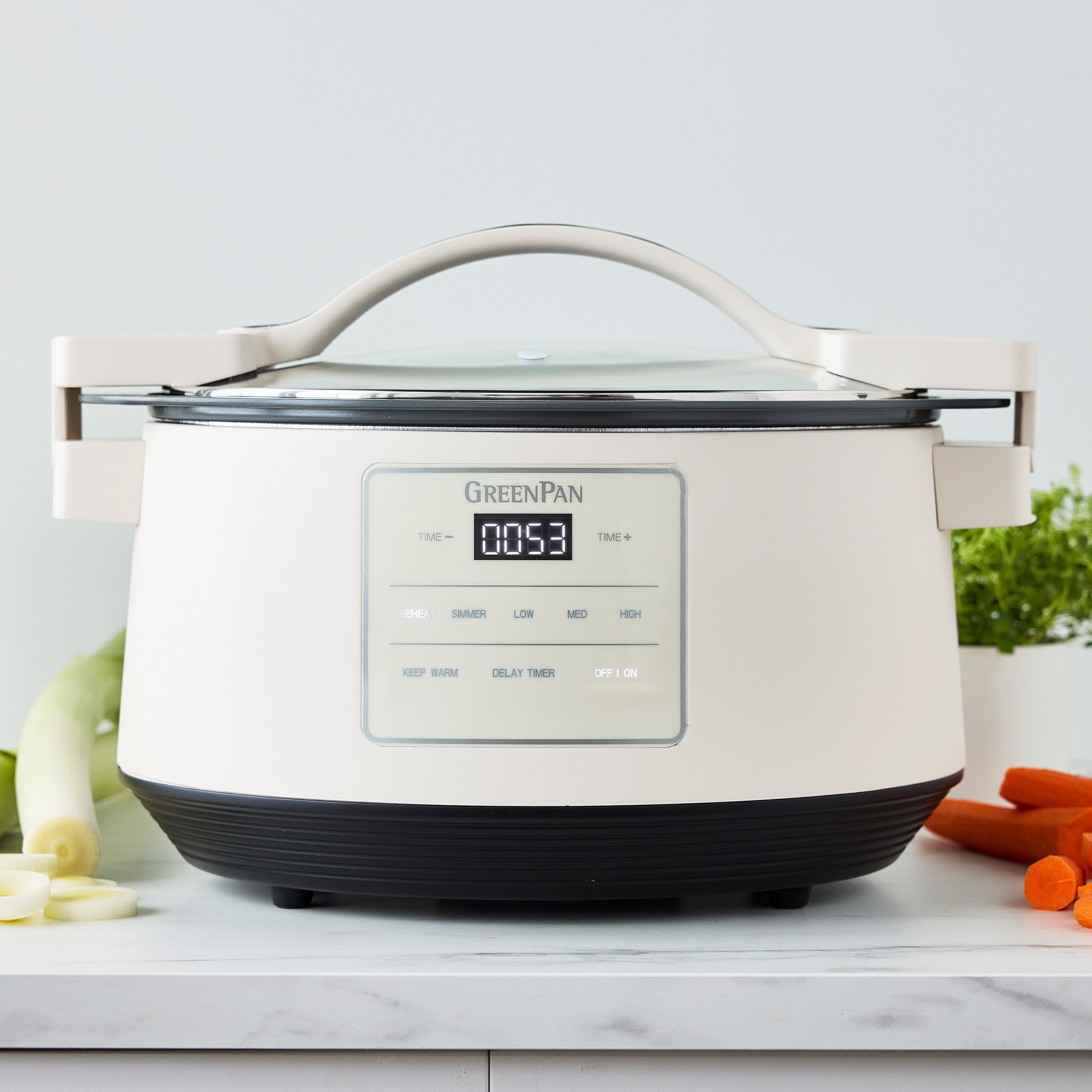 8-Quart Locking Lid Slow Cooker | Cloud Cream